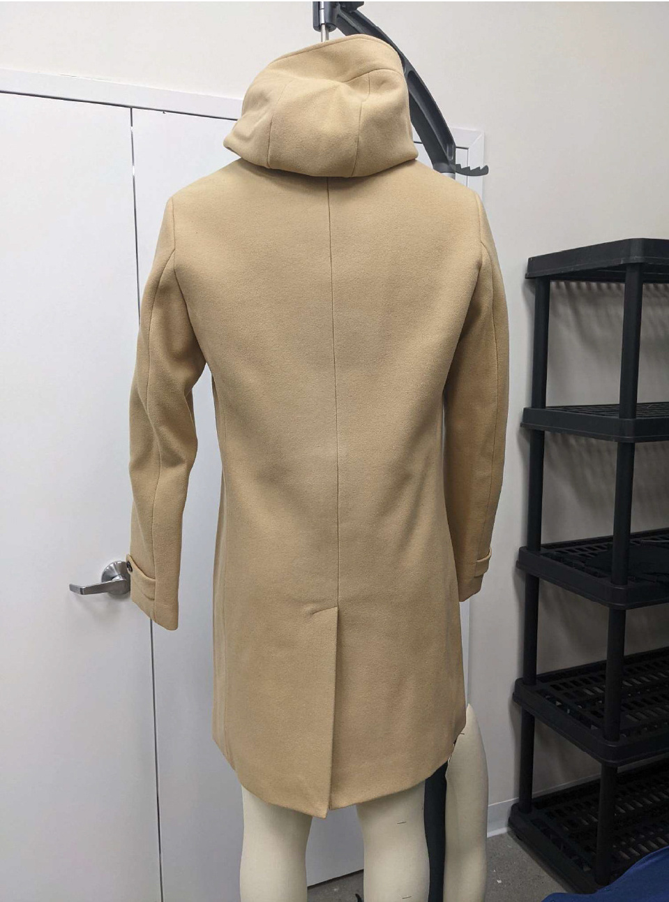 Wool Blend Top Coat With Removable Hood