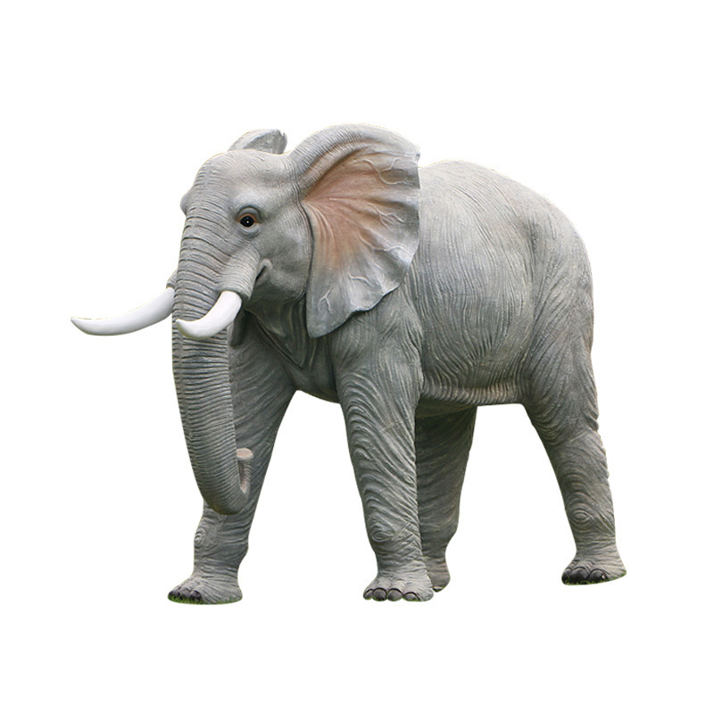 Jungle Giant Animal Fiberglass Elephant Outdoor Large Elephant Statue