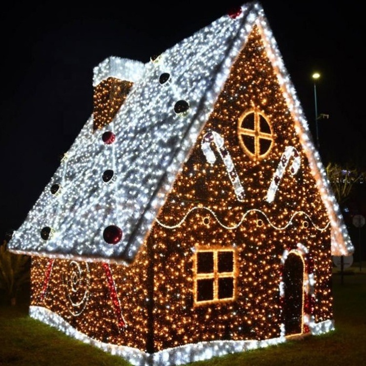 2022 life size led gingerbread house large lighted commercial christmas decoration