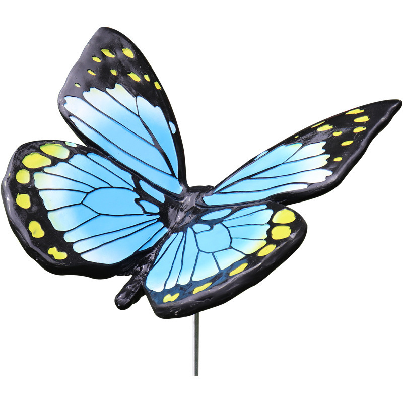 Garden courtyard lawn decoration pastoral insect resin crafts simulation butterfly sculpture