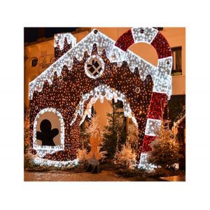 2022 life size led gingerbread house large lighted commercial christmas decoration