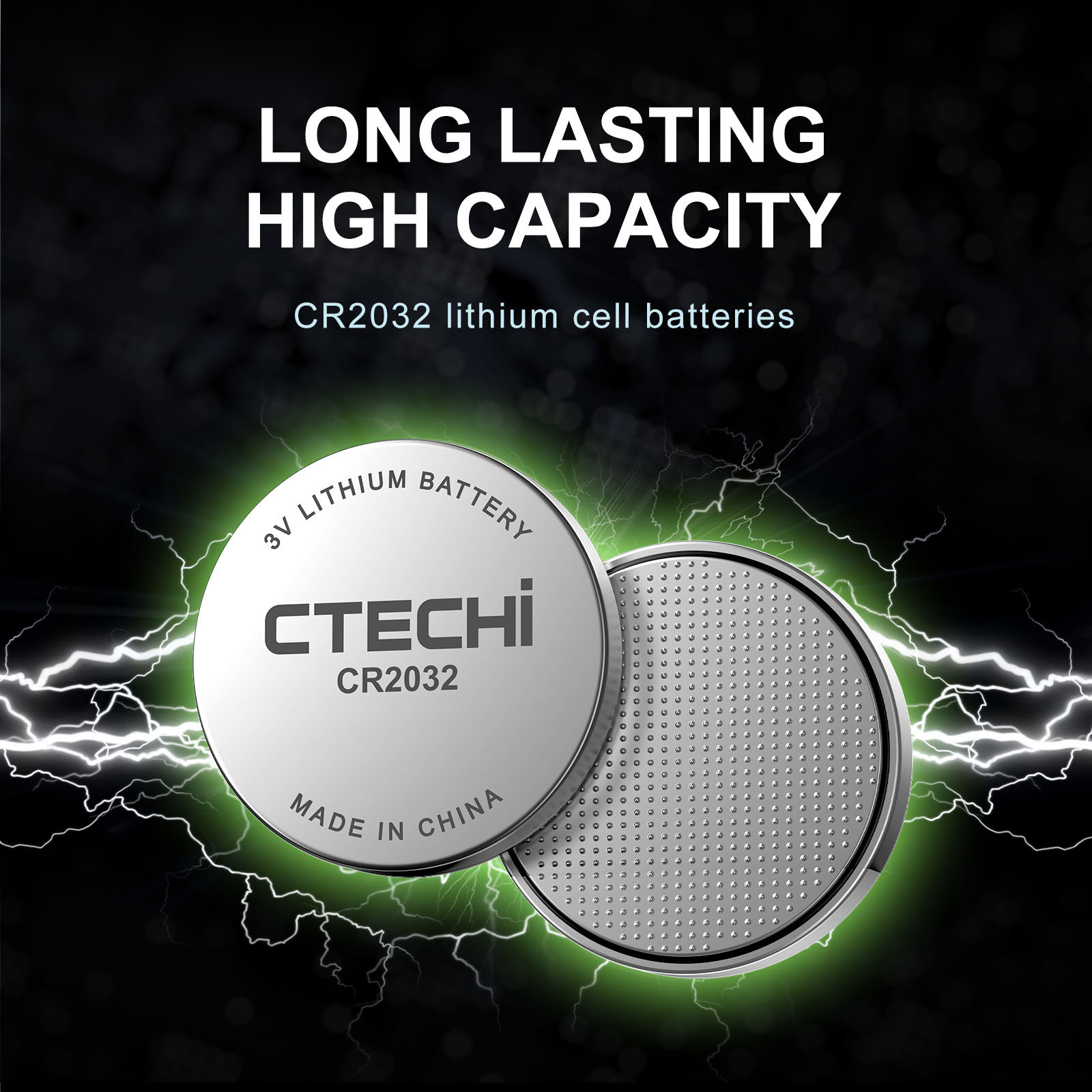 cr2032 1.45v cr1632 pin 6v custom cr2034 thin 5v 3v 210mAh Lithium Button Cell battery coin cell CR Batteries For Medical Device