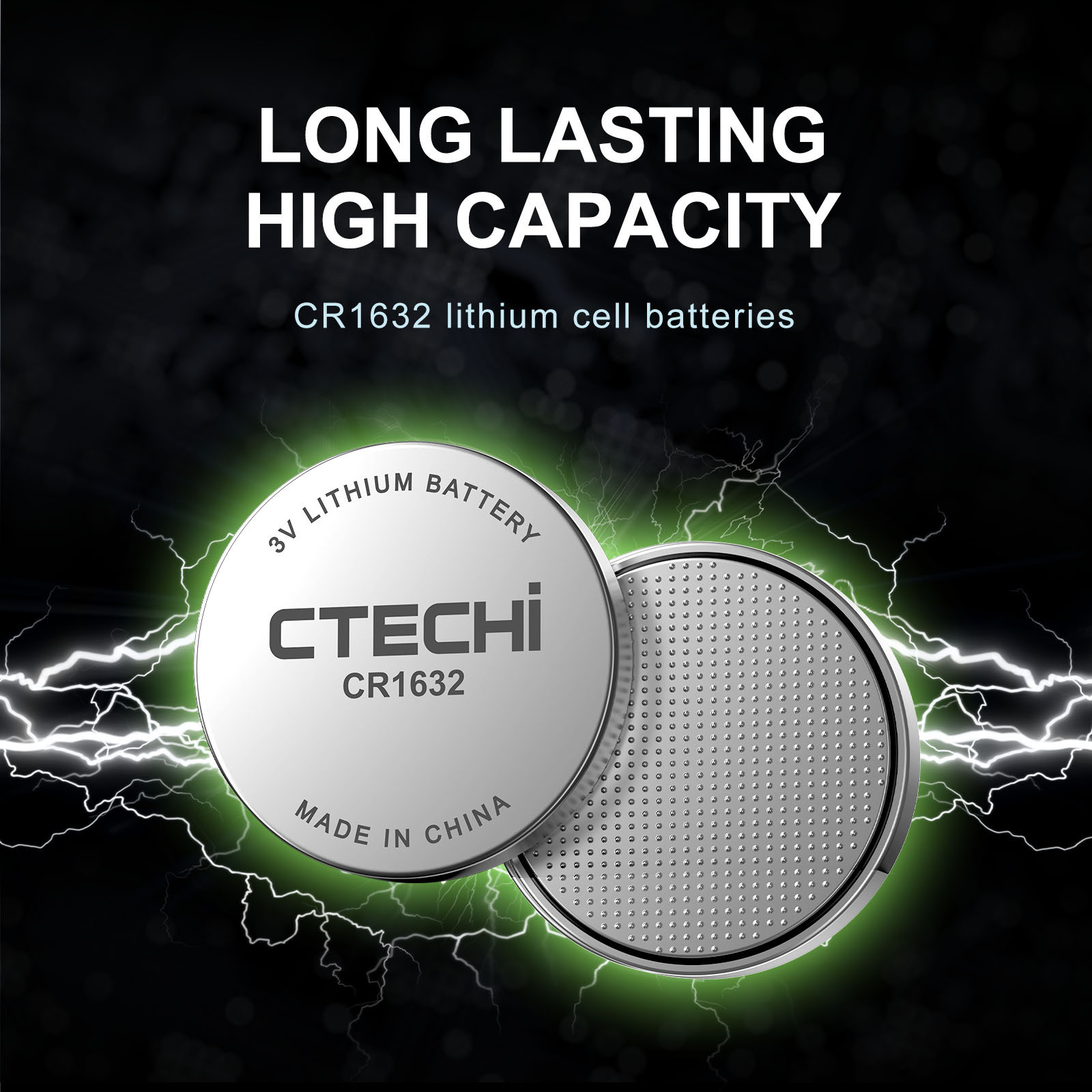 cr1632 1.45v 3V pin 6v custom cr2034 thin 5v 3v coin cell battery 3V LiMno2 Battery Cell Primary Button Batteries