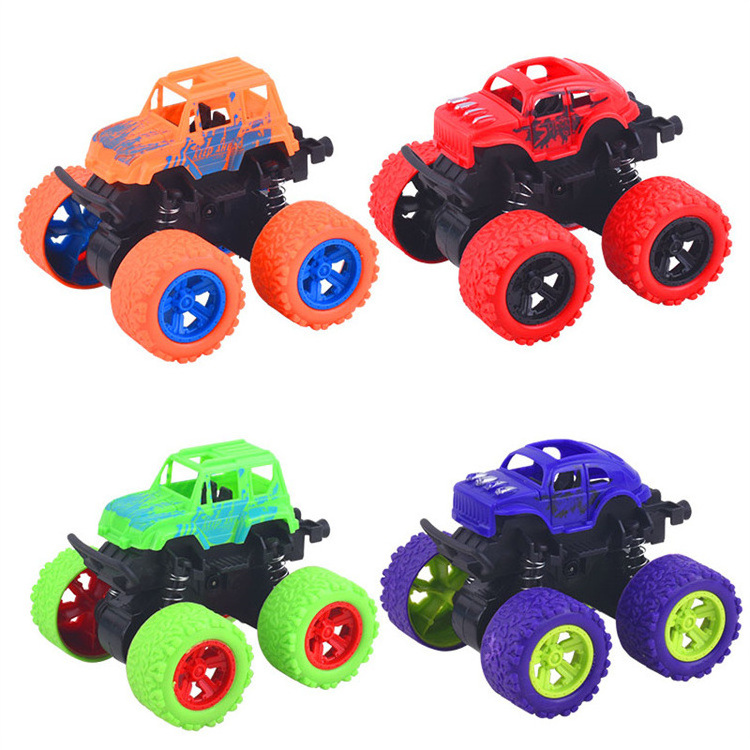 Four-wheel Truck 360 Flipping Inertia Friction Power SUV Outdoor Game Kids Toys New Diecast Off-road Vehicles Toy