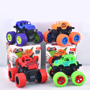 Four-wheel Truck 360 Flipping Inertia Friction Power SUV Outdoor Game Kids Toys New Diecast Off-road Vehicles Toy