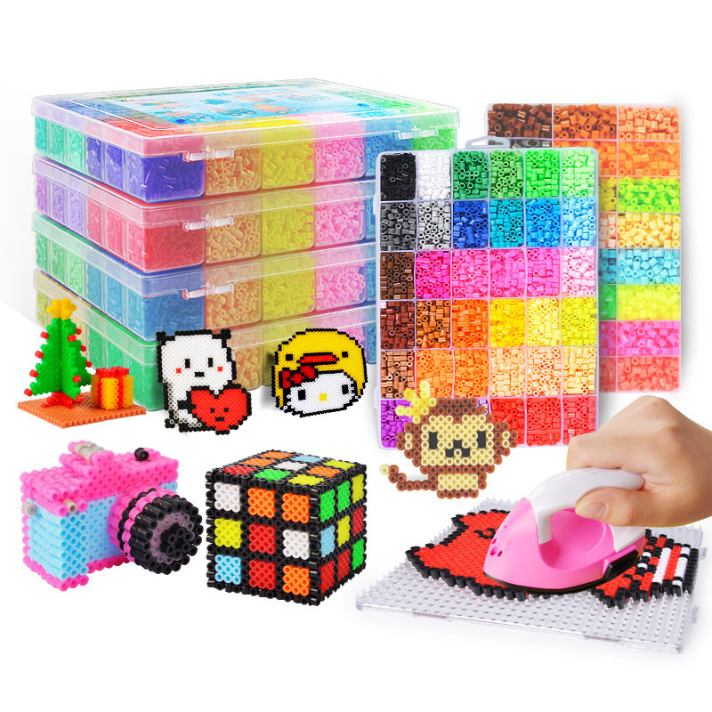 Diy Funny Iron 5mm Perler Beads Handmade Colorful Hama Beads Puzzle Craft Toy For Children 10 Color Kits