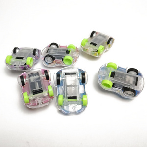 CTGYP Mini Transparency Return Force Car Toys for Kids Boys Kindergarten Gift Stress Toy Car with Logo