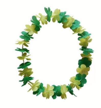 New Hawaiian Wedding Flower OEM/ODM Decorative Polyester Tropical Leis National Flag Flower Lei Party Dance Toys