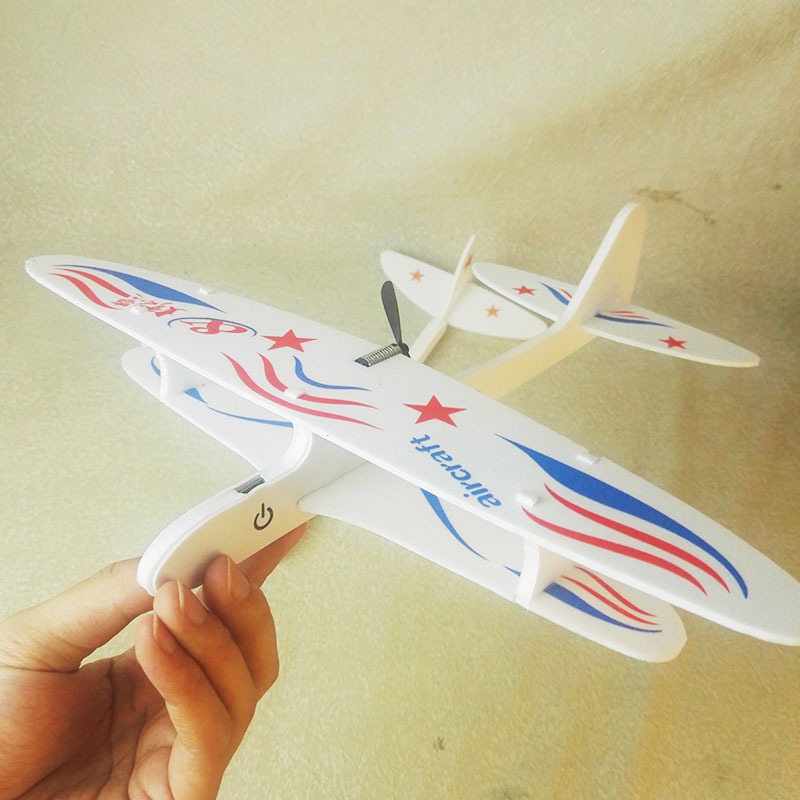 Usb Charging Throwing Foam Gyro Airplane Kids Toy Gift Hobby Radio Control Style R/c Glider Plane Plastic Hot Selling 15 Seconds