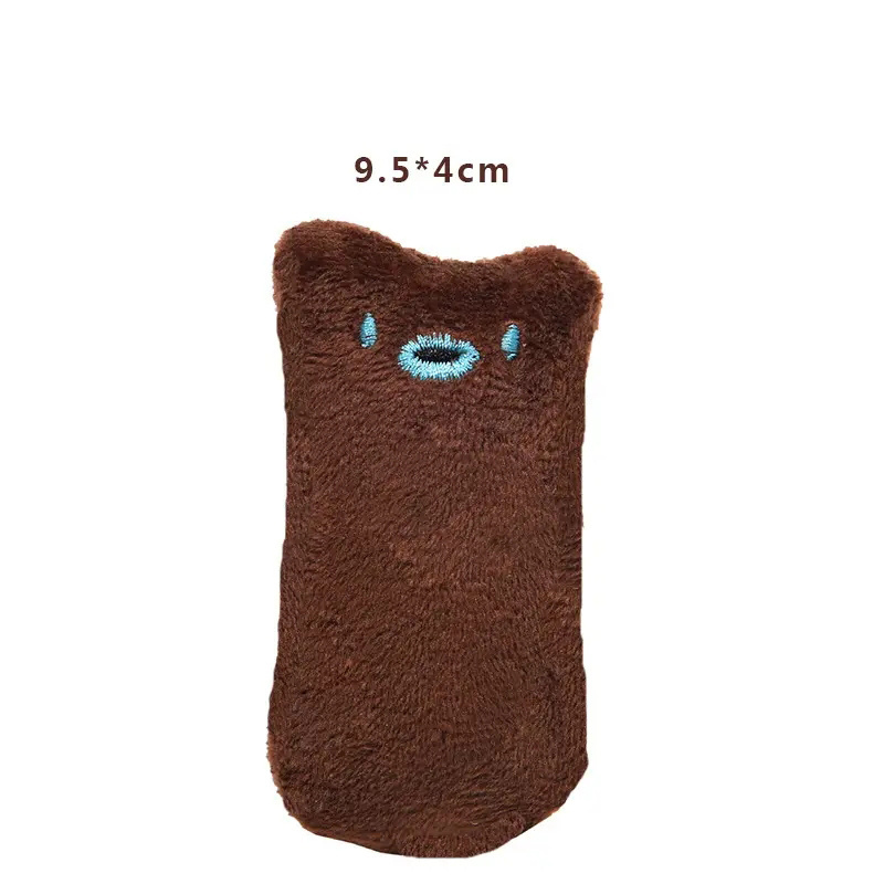 Teeth Grinding Catnip Toys Funny Interactive Plush Cat Toy Pet Kitten Chewing Vocal Toy Claws Thumb Bite Cat mint For Cats hot