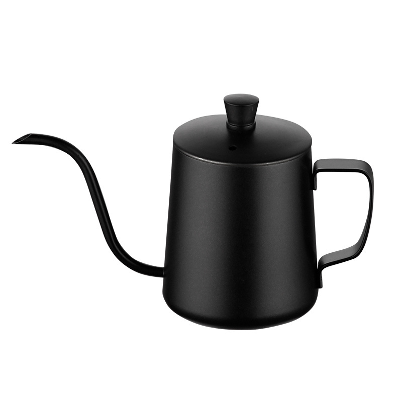 600ml black Stainless Steel Barista Pour Over coffee Kettle Gooseneck Espresso coffee maker