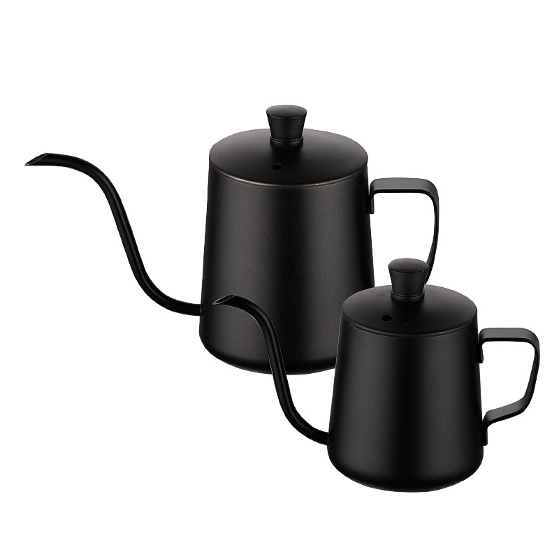 600ml black Stainless Steel Barista Pour Over coffee Kettle Gooseneck Espresso coffee maker