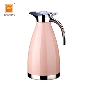 1.5L Stainless Steel Double Wall Vacuum Insulated Pot Thermos Jug Hot Water Bottle Pink Coffee Tea Pot