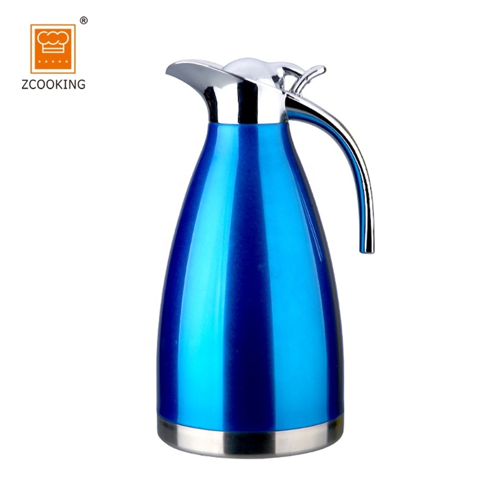 1.5L Stainless Steel Double Wall Vacuum Insulated Pot Thermos Jug Hot Water Bottle Pink Coffee Tea Pot