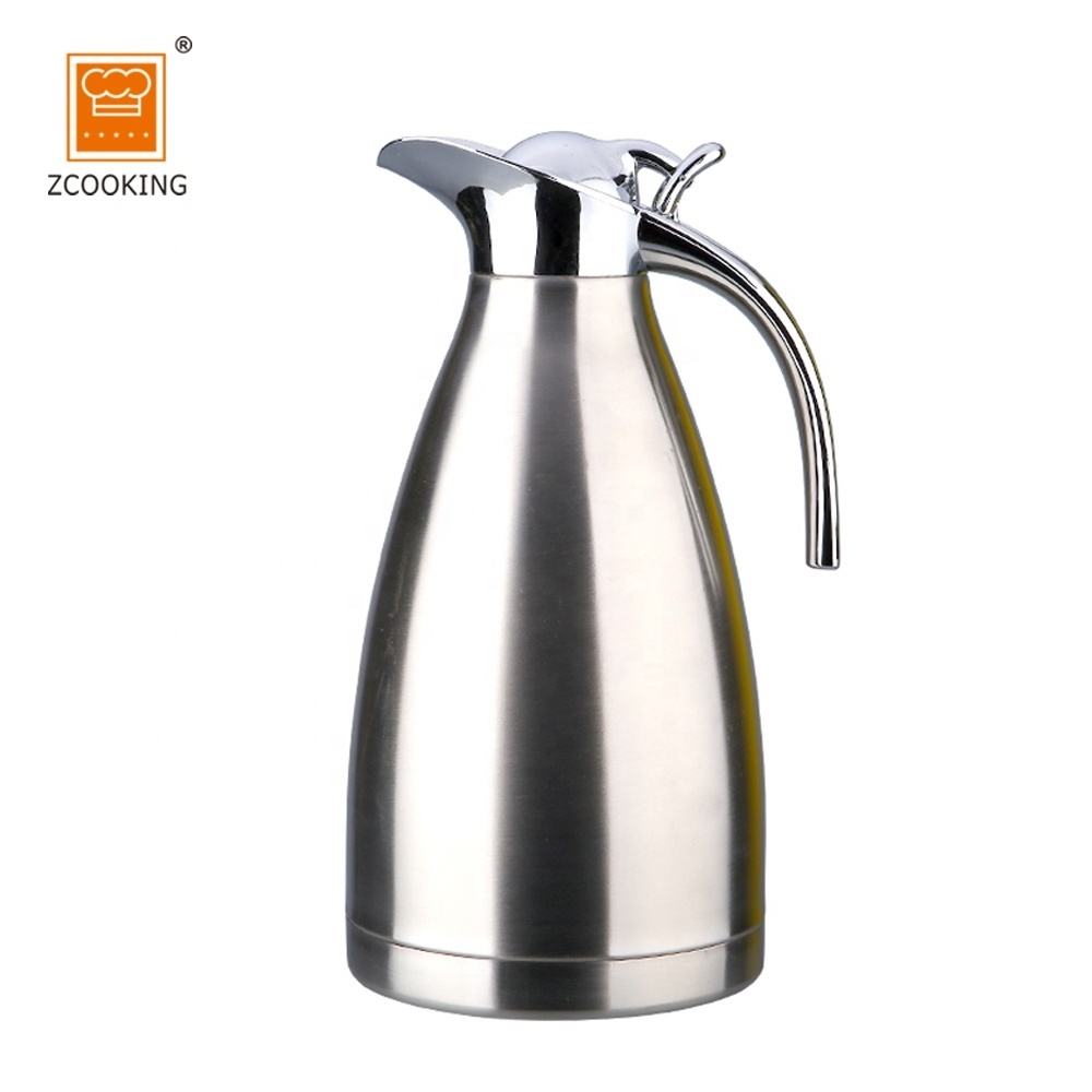 1.5L Stainless Steel Double Wall Vacuum Insulated Pot Thermos Jug Hot Water Bottle Pink Coffee Tea Pot