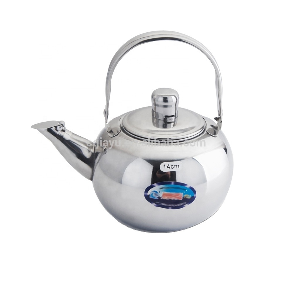 Household Personalized Heat Resistant Stainless Steel Teapot With Strainer