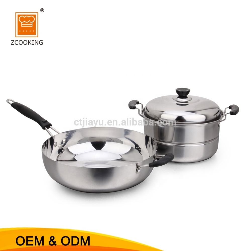 Stainless Steel Soup Pot Stainless Steel Cooking Set Milk Pot