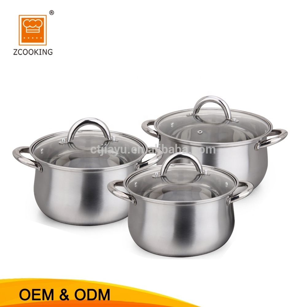 Stainless Steel Soup Pot Stainless Steel Cooking Set Milk Pot