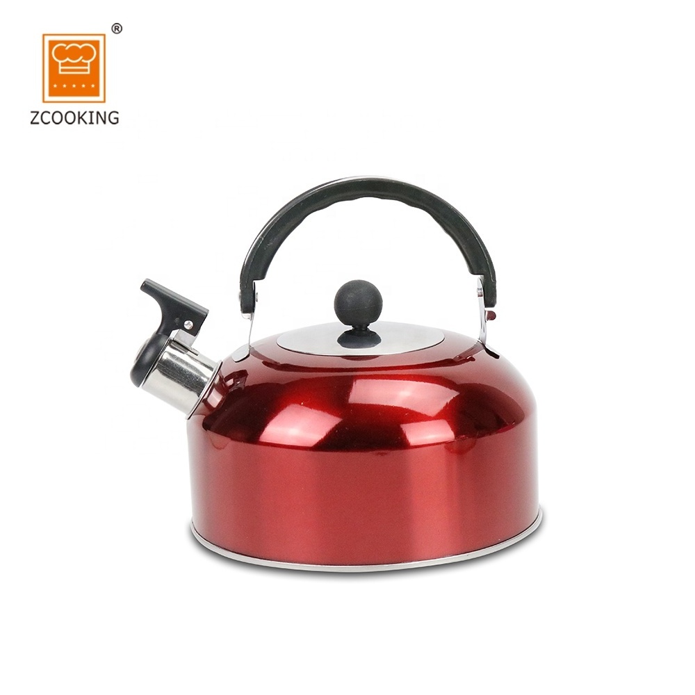 Hot Sale Colorful Stainless Steel Whistling Tea Whistle Kettle With Customization