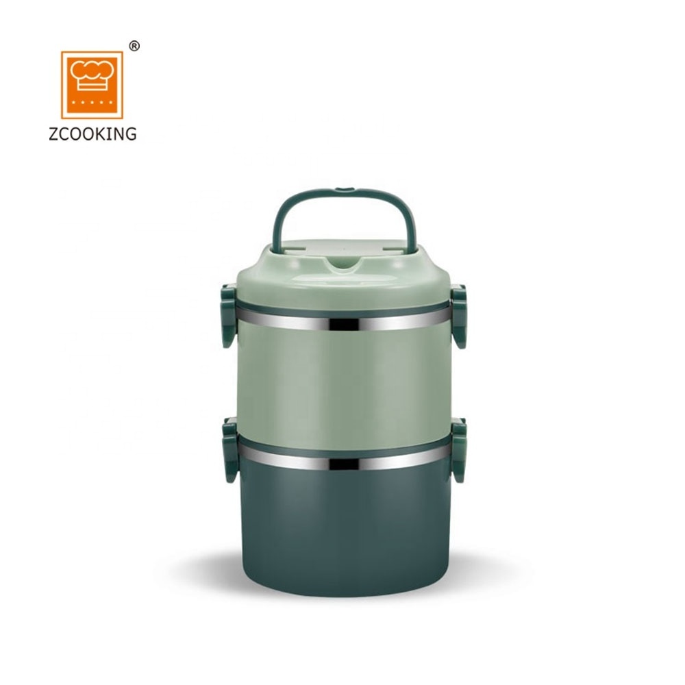 2Layer New Portable Compact Hot Sale Stainless Steel  Food Warmer Lunch Box