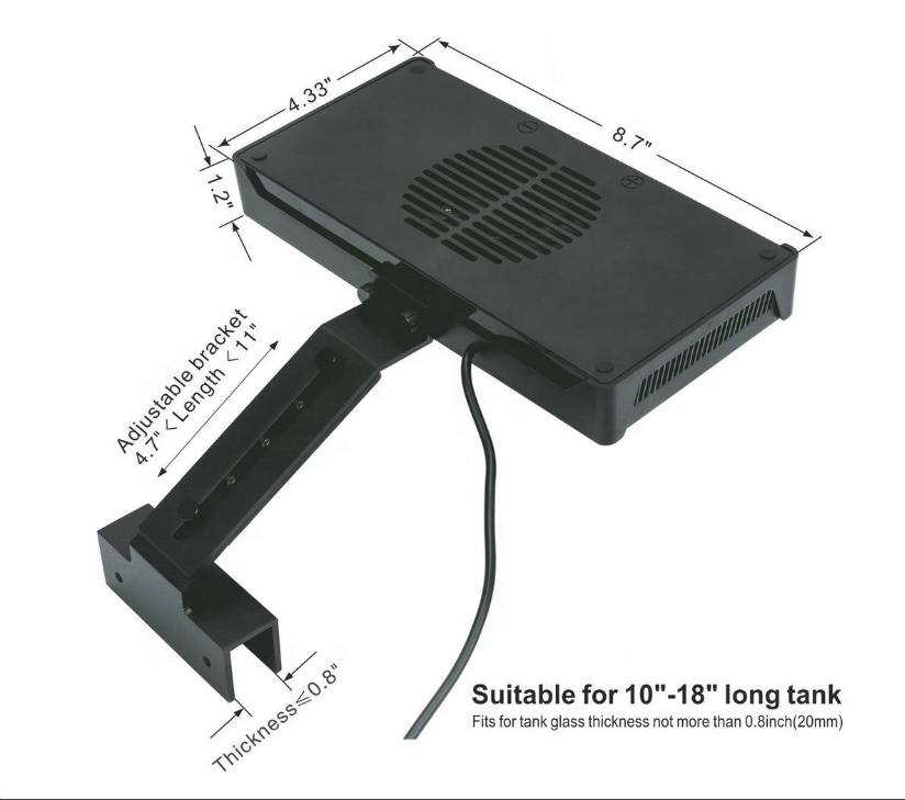 CTLite Aqua Knight 30watt Upgraded A029 Timer Dimmer Simulating Natural  lighting for Fish Coral Tank Reef Light