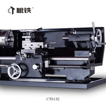 Bench Gear Lathe CT6132 for Workshop with CE Small Household Machine Tool Horizontal Lathe Manual 1220*660*450mm Normal 1100w