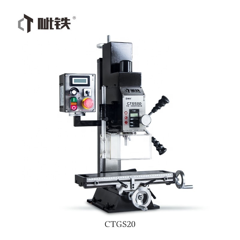 China vertical benchtop mini drilling milling machine CTGS20 small milling machine for sale