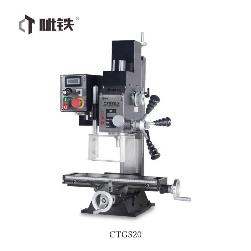 China vertical benchtop mini drilling milling machine CTGS20 small milling machine for sale