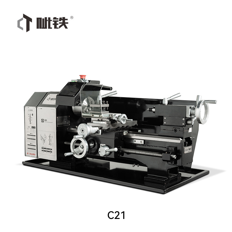 Performance small C21 metal lathe machine mini mechanical lathe for sale