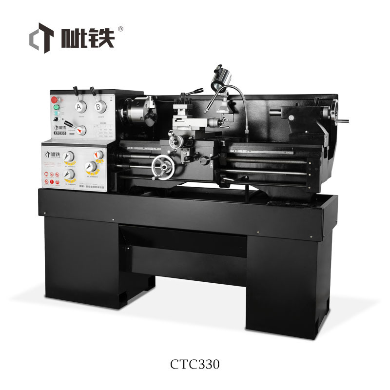 Industrial-grade Light Micro Mechanical Lathe CTC330 High Precision Spindle Wood Engine Lathe Machine Lathe Machine 750 Mm 330MM