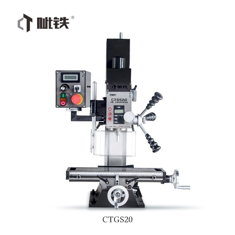 China vertical benchtop mini drilling milling machine CTGS20 small milling machine for sale