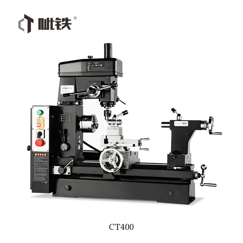 Combo Milling Lathe CT400 Milling Machine Lathe Mini Lathe Milling Machine Spare Parts New Product 2020 Provided 220V 750W 180