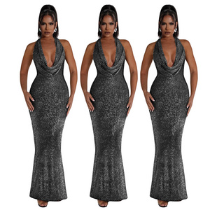 Fashion Clothes Backless Sexy Lady Vestido Shape Waist Party Midi Dresses Women