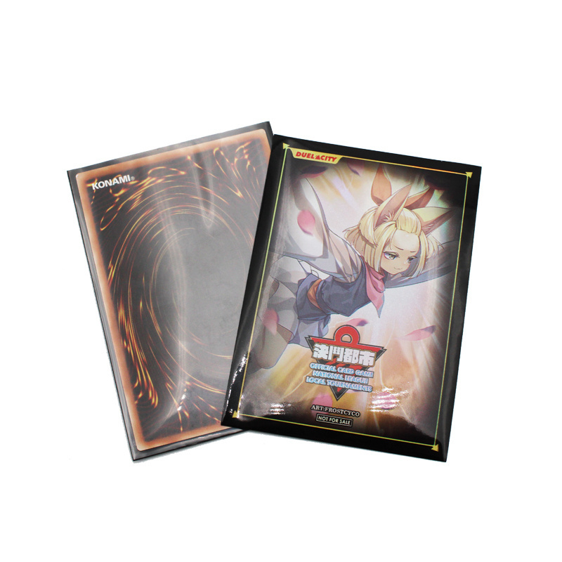 Art Printing Yugioh Custom Plastic Card Sleeves Board TCG MTG Game Cards Deck Protector Trading Card sleeve