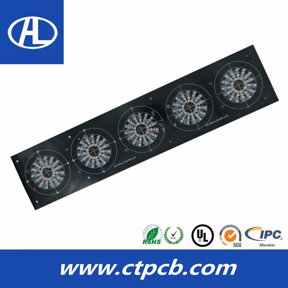 High quality black color aluminum LED PCB