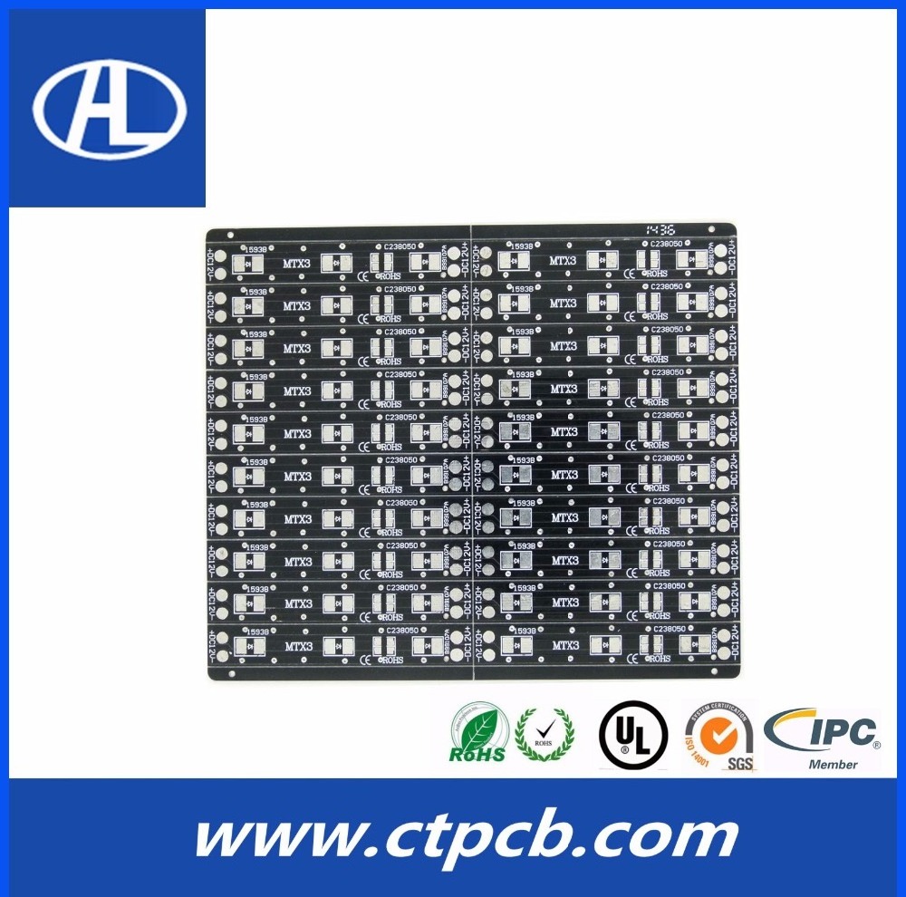 High quality black color aluminum LED PCB