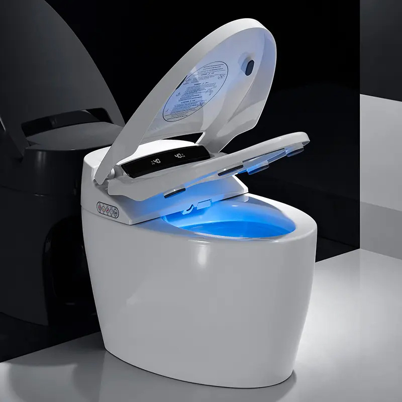 Luxury Bathroom Smart Intelligent  Sensor Auto Flush Bidet WC Toilet Bowl For Customized