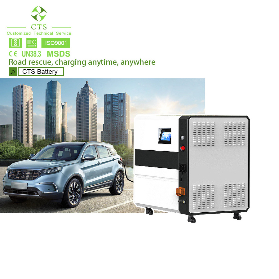 mobile dc fast charging station 30kw 60kw 120kw ev charger mobile electric vehicle charging station with ccs2 charger