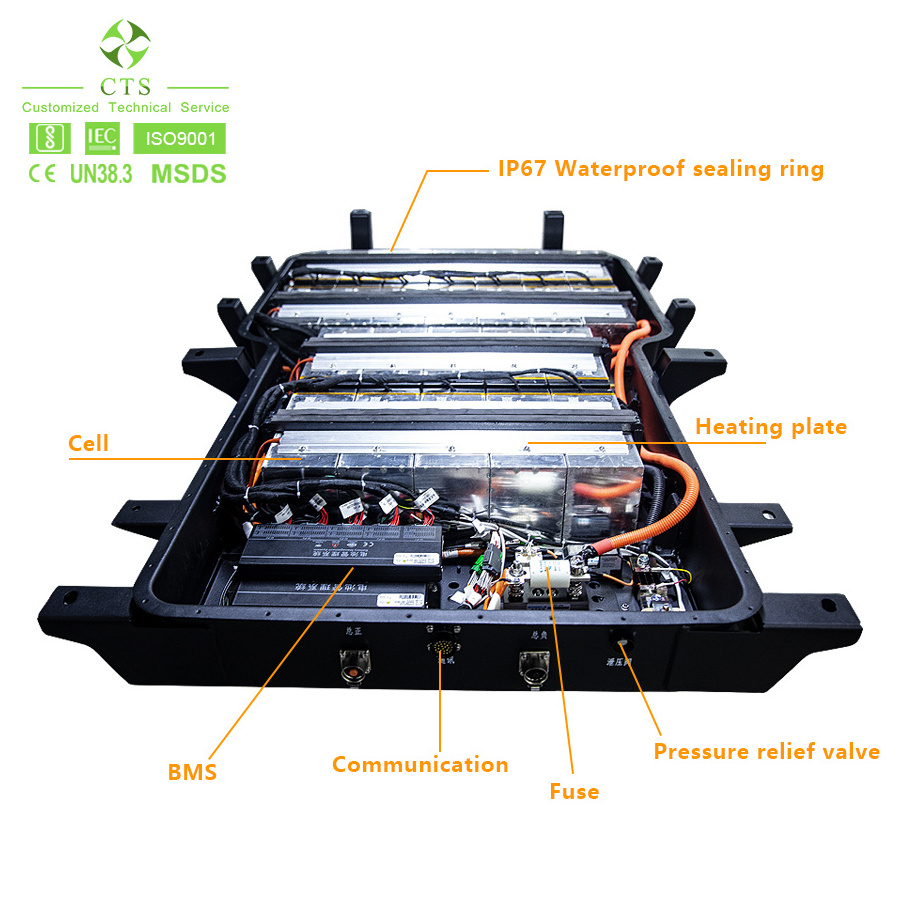 400V 350V 300V electric tractor bus electric vehicle battery 50KWH 60KWH 70KW 80KW 100kW lithium electric car battery