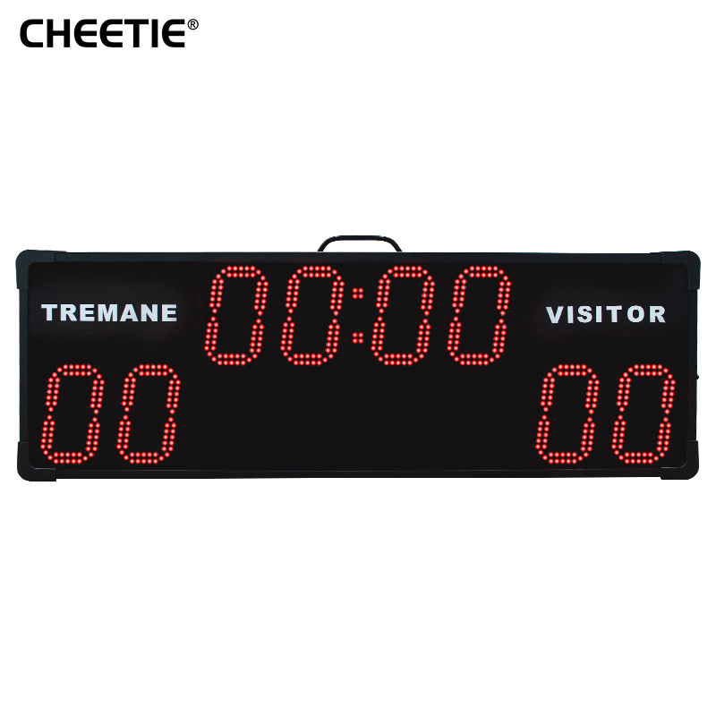 CHEETIE CP042 High Quality Electronic Score Display Gymnastics Portable LED Digital Basketball Scoreboard With Shot Clock