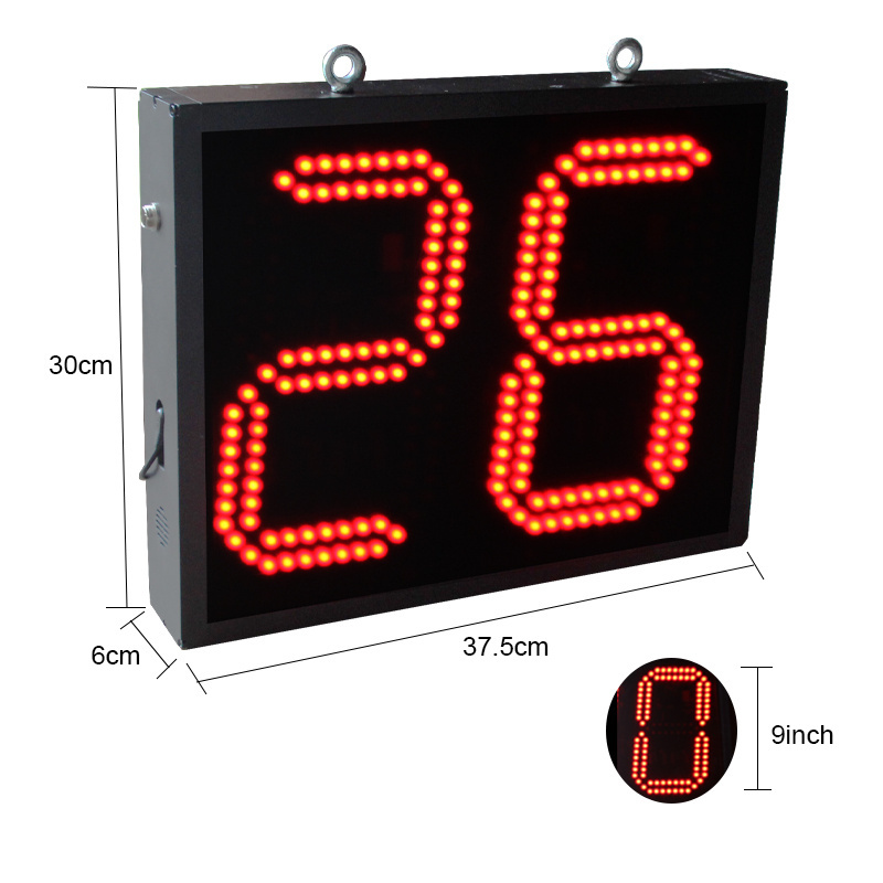 CHEETIE CP009 Factory Supply Large 9 Inch White Number Display Digital LED Running Lap Counter