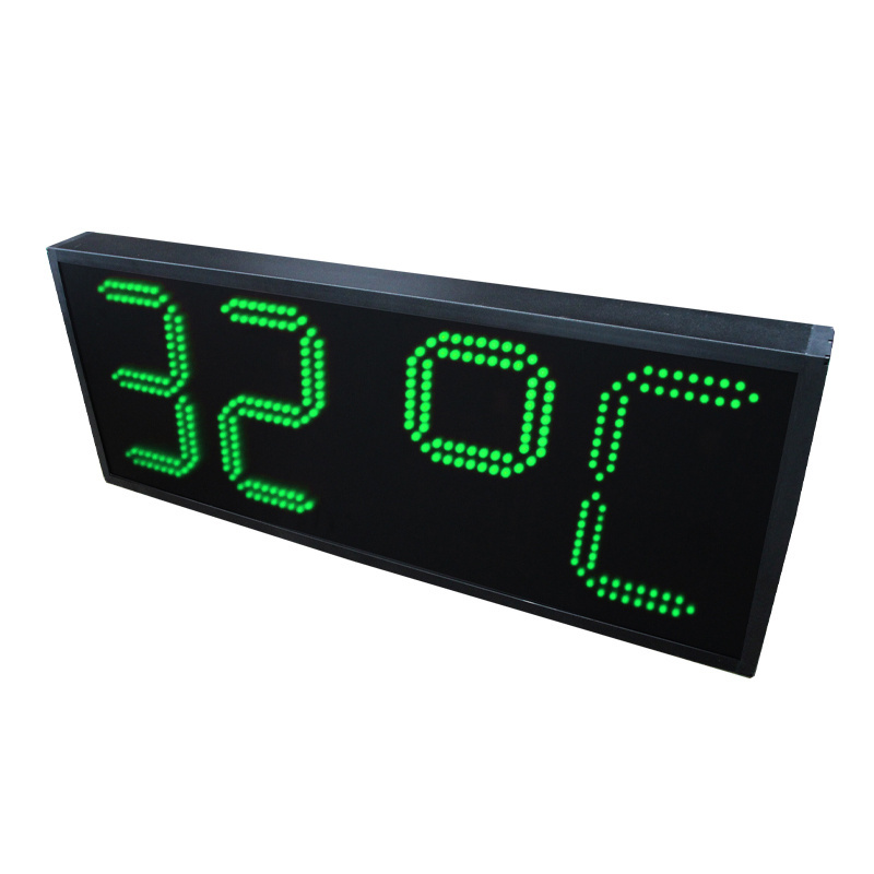 CHEETIE CP009 Super Bright LED Dot Matrix 4 Digits Temperature Sign With Clock Display