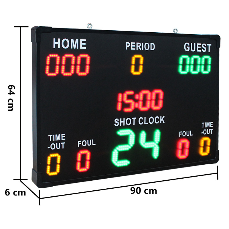 CP043 Large LED Score Display Board 24s Countdown Digital Basketball Scoreboard With Shot Clock