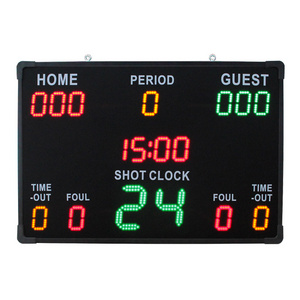 CP043 Large LED Score Display Board 24s Countdown Digital Basketball Scoreboard With Shot Clock