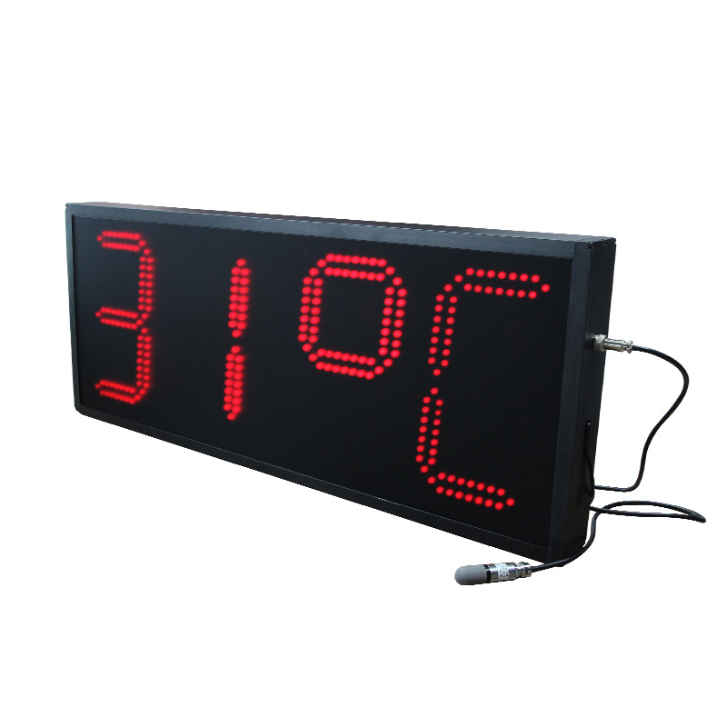 CHEETIE CP009 Super Bright LED Dot Matrix 4 Digits Temperature Sign With Clock Display