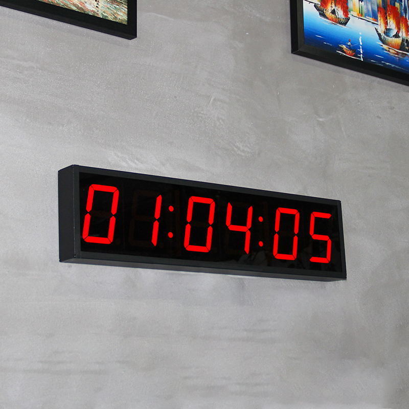 CHEETIE CP019 Large 4 Inch 5 Inch Double Sided Display LED Wall Countdown Clock with Seconds For School Home Office