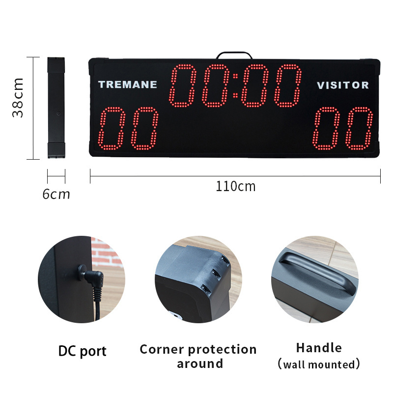 CHEETIE CP042 High Quality Electronic Score Display Gymnastics Portable LED Digital Basketball Scoreboard With Shot Clock