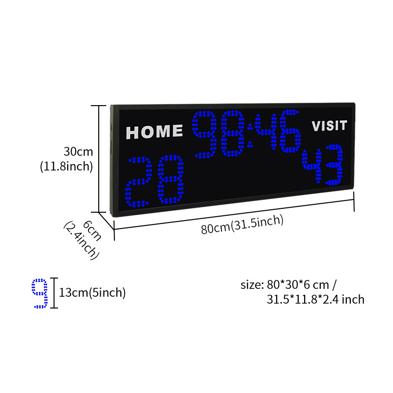 CHEETIE CP42 Spot Goods Blue Professional Score Clock Numeric Waterproof LED Football Scoreboard