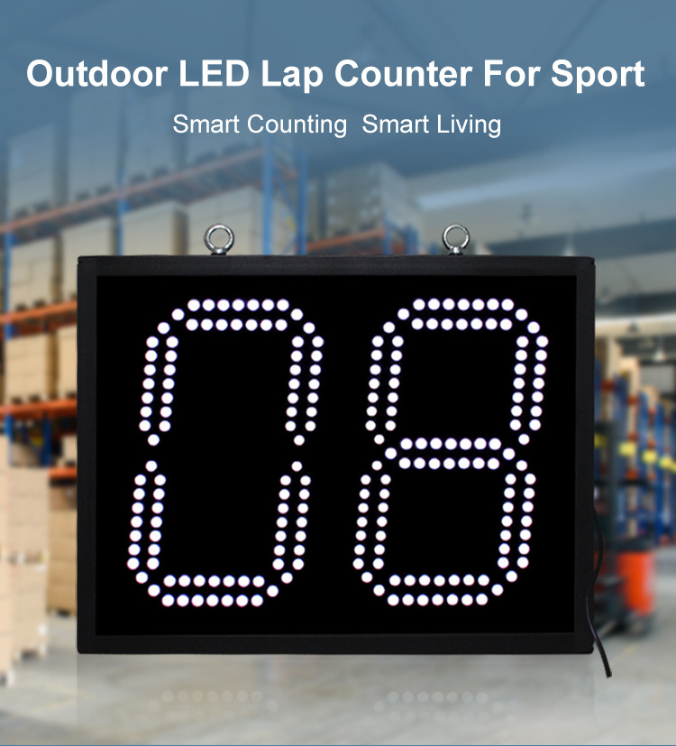 CHEETIE CP009 Super Bright Outdoor Big Red Digital Counter Display Track Events LED Lap Counter With Signal