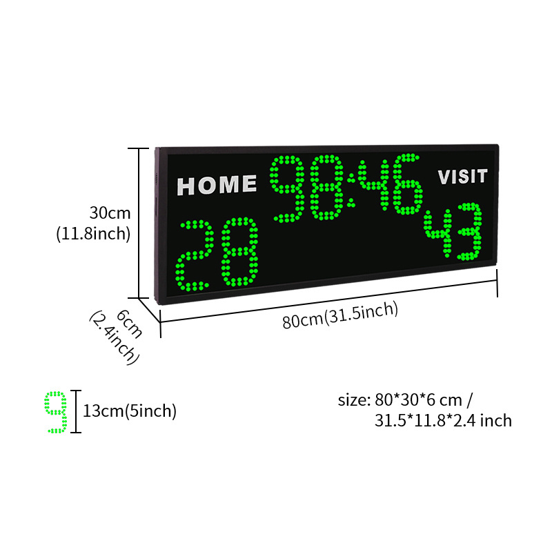 CHEETIE CP42 Gymnastics Football Aluminum Alloy LED Digit Scoreboard with 7 Segment Display